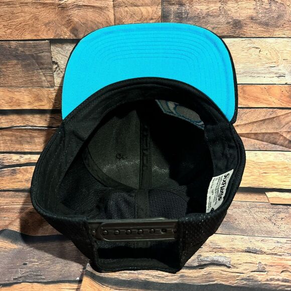 Six Flags Superman Hat Cap SnapBack Adjustable Black Blue Logo DC Comics Hero - Picture 5 of 7